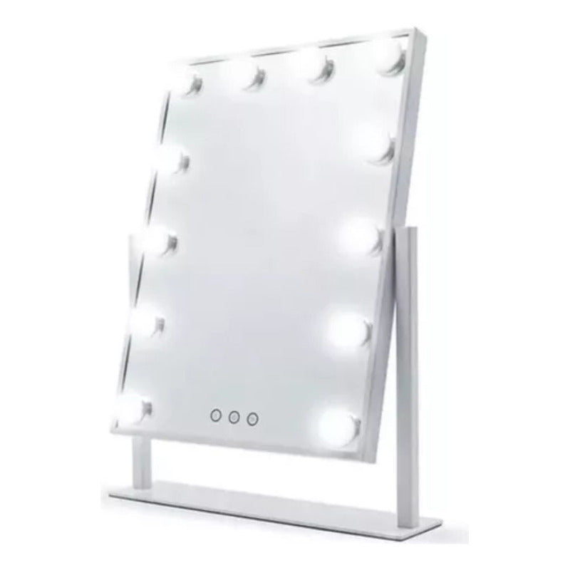 Espejo Tocador Maquillaje Hollywood De 12 Leds Usb 3 Modos