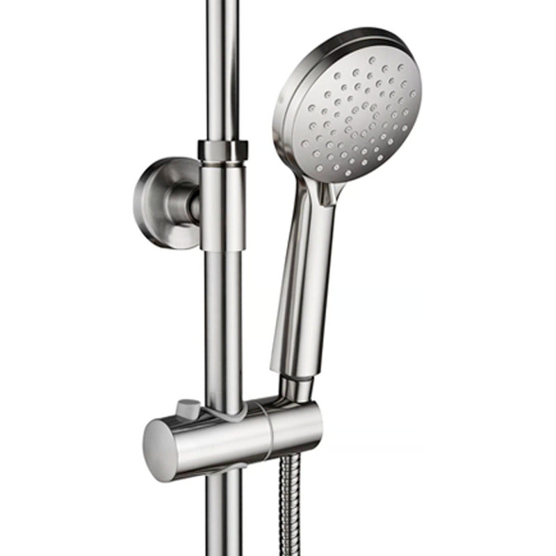 Columna De Ducha Acero Inoxidable Redondo 2 Salidas De Agua