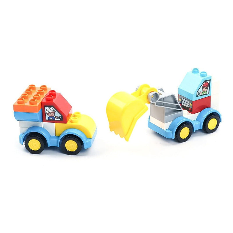 Bloques Set De Construccion Autos Y Robot 85 Piezas Niños