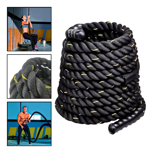 Cuerda Crossfit Battle Rope Correa 15 Metros X 38 Milimetros