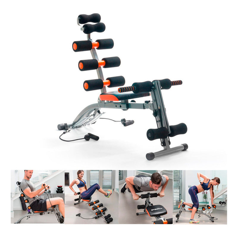 Banco Fitness Abdominales Multifuncional Ejercicios Six Pack