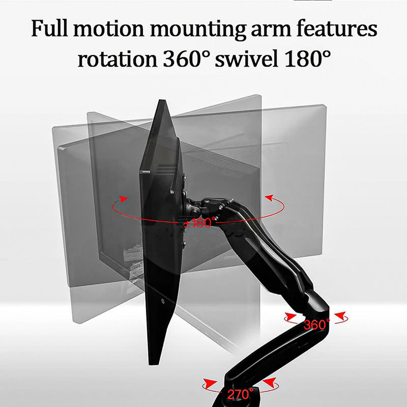 Soporte Ergonomico A Gas Para Monitor De Escritorio 17 A 32°