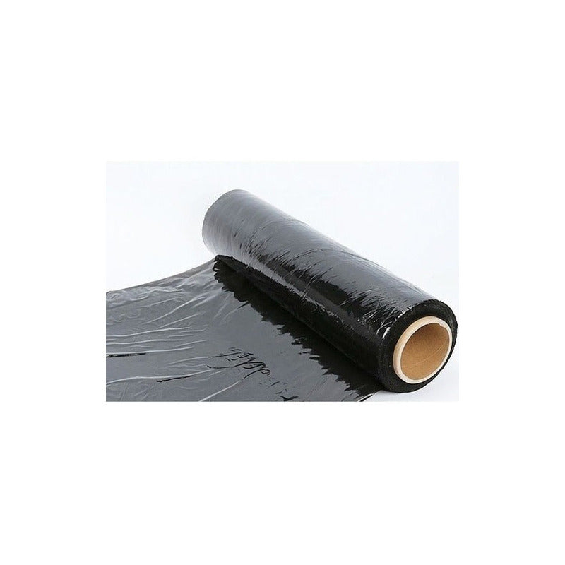 Pack 6 Film Alusa Negro Rollos De Embalaje 250m 20 Micrones