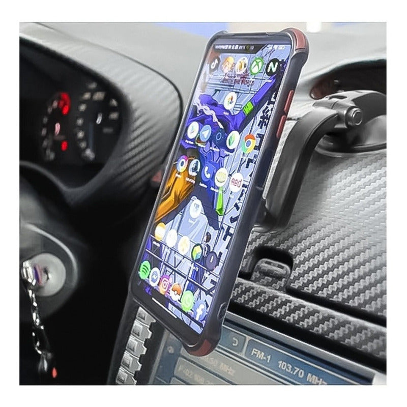 Soporte De Celular Brazo Largo Cascada Con Iman Y Ventosa