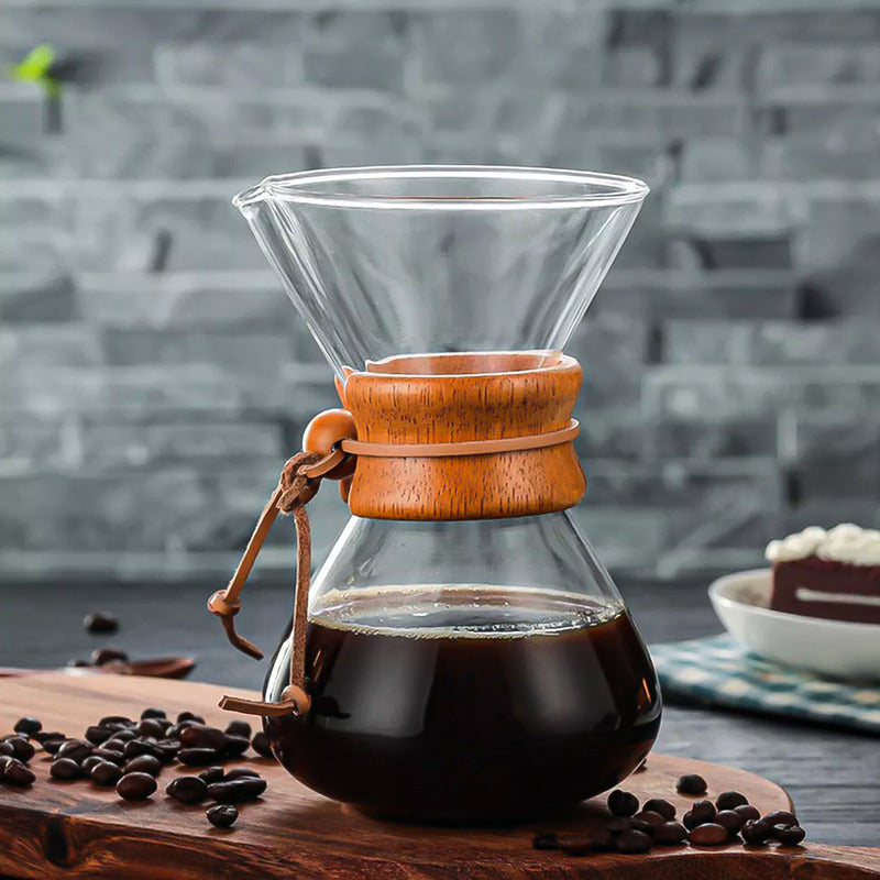 Cafetera Tipo Chemex Pour Over Por Goteo 400ml Para Verter