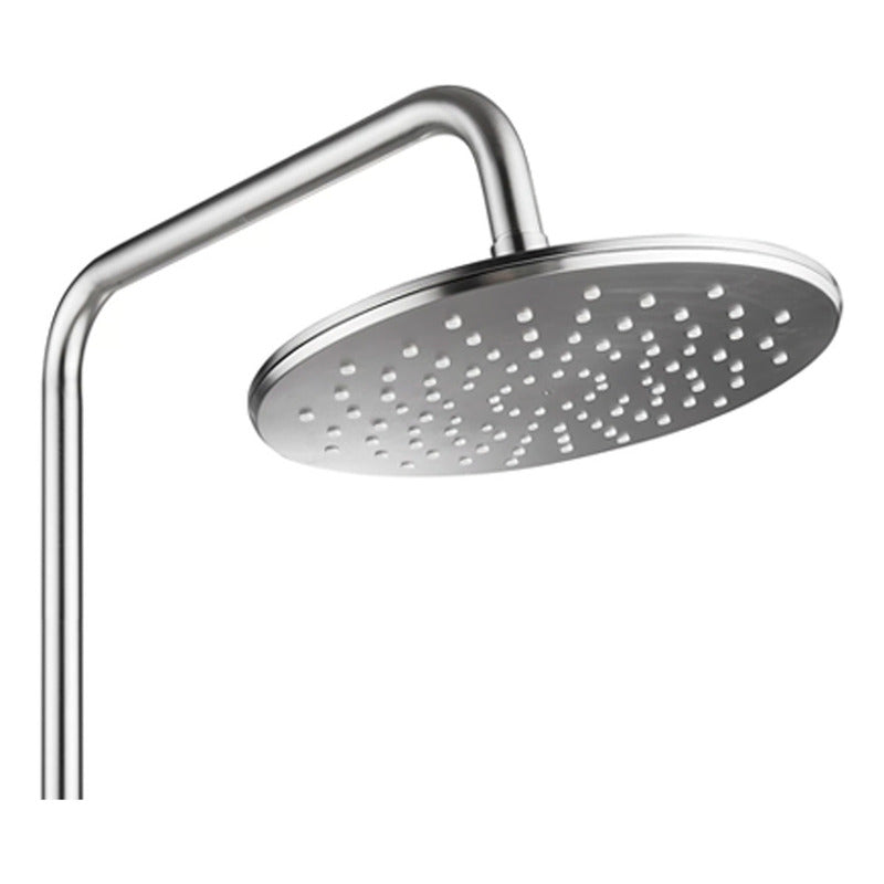 Columna De Ducha Acero Inoxidable Redondo 2 Salidas De Agua