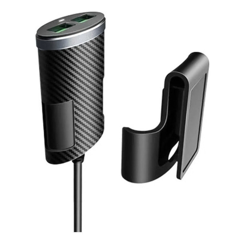 Cargador Usb Para Auto Con Alargador De 4 Puertos 1 Metro