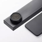 Llave Lavamanos Alta Grifo Monomando Acero Inoxidable Negra