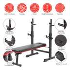 Press Banca Abdominal Reclinable Rack Pesas 5 Nivel