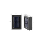 Pack 12 Foco Luz Aplique Solar Led Pared Exterior Luz Calida