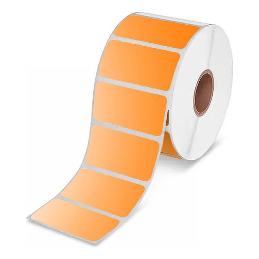 Etiquetas Adhesivas Térmicas 50x30mm Rollo 1000u Naranja