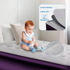 Colchon Cama Inflable Electrico Camping Glamping 1 plaza 45cm