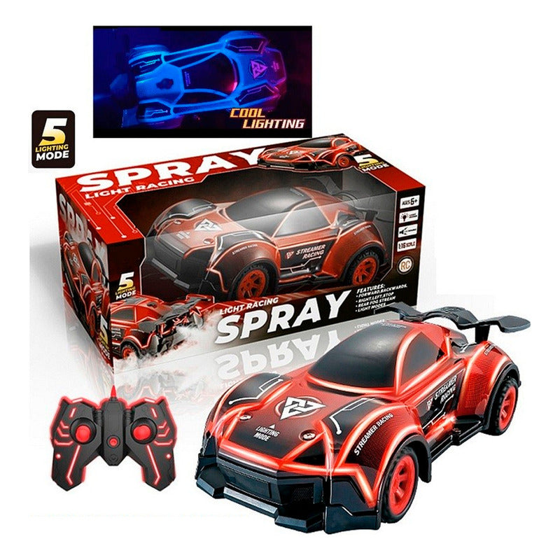 Auto Control Remoto Racing 5 Modos Luces Humo 2.4gz