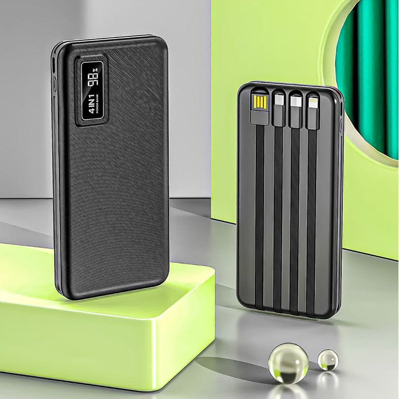 Cargador Bateria Portátil PowerBank Usb De 10000mah 4 En 1