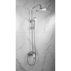 Columna De Ducha Acero Inoxidable Redondo 2 Salidas De Agua
