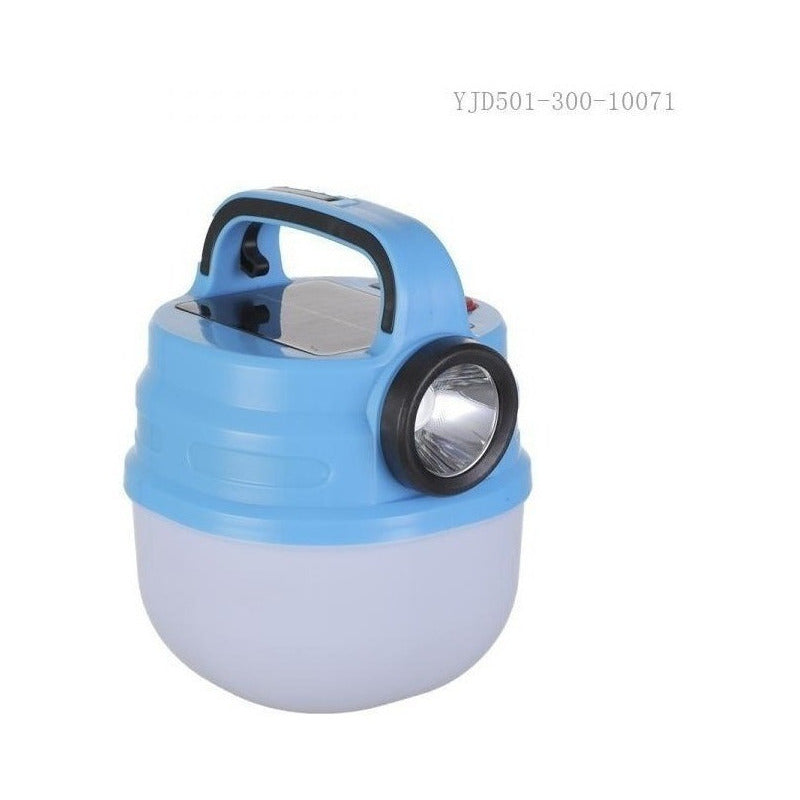 Lampara Linterna Led Solar Recargable Indicador Carga