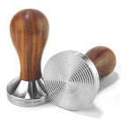 Tamper Acero Madera Para Cafetera Espresso 52mm Barista Cafe