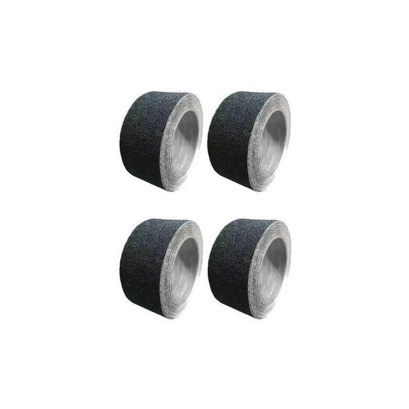 Pack 4 Cinta Antideslizante Escalera 10 Metros 50 Mm Ancho