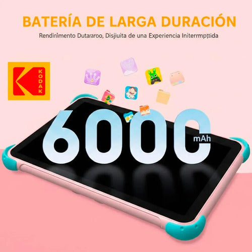 Tableta Infantil 10.1 Para Niños Wifi Kodak 4+64gb Dual Cam