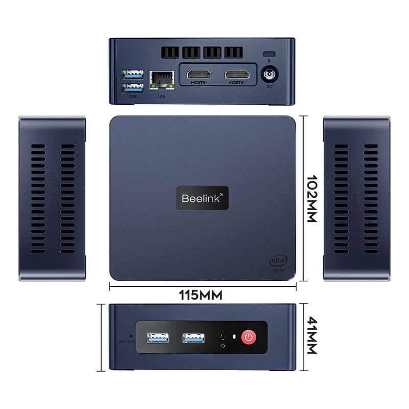 Mini Pc Beelink Mini S 8gb 256gb Win 11 Intel Celeron N5095