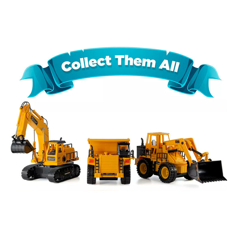 Excavadora Bulldozer A Control Sonido Humo Luz