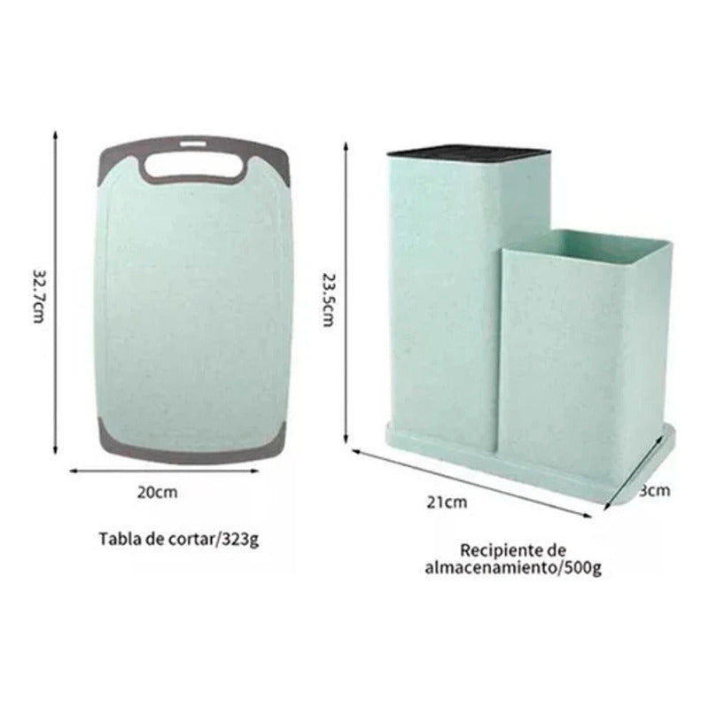 Set 19 Utensilios De Cocina Antiadherente Silicona Madera