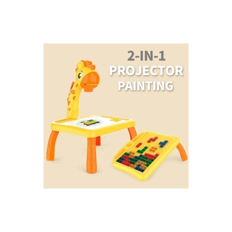 Mesa Proyector De Dibujo Didactica Juego Tetris Grande Jirafa