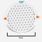 Foco Led Embutido Redondo Panel Luz Fría Blanco Abeja 24w