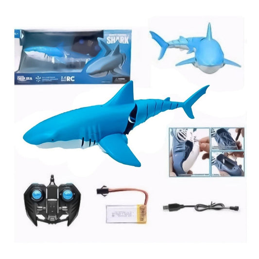 Tiburón A Control Remoto Helices Para Uso En El Agua 38cm