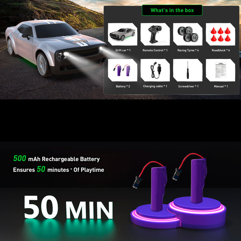 Auto A Control Remoto Dodge Speed Drift Derrape 2.4ghz