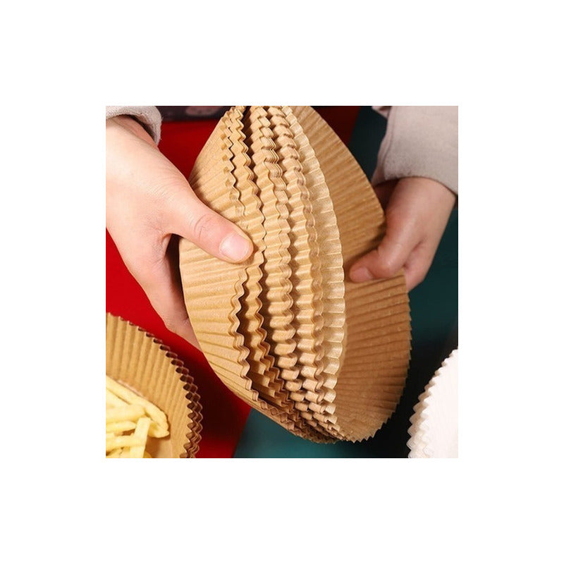 50 Forros Airfryer Papel Antiadherente Freidoras Desechable