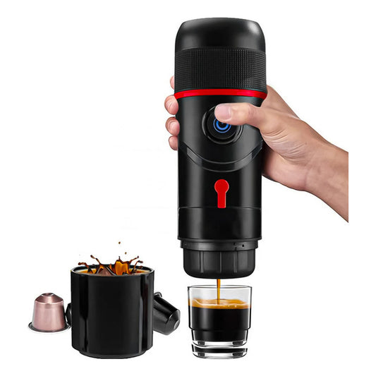 Cafetera Portatil 3 En 1 Capsulas Café Molido Usb Auto