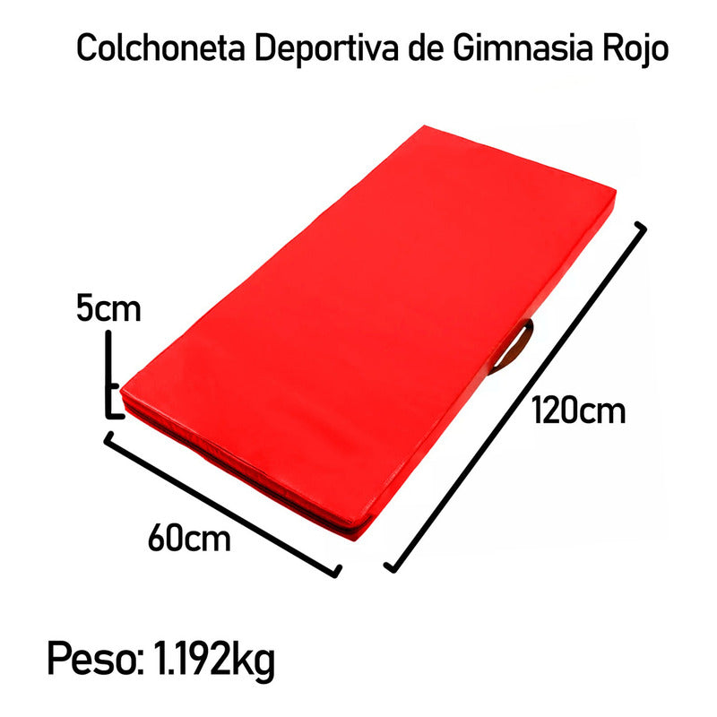 Colchoneta Deportiva Boomfit Ecocuero 120x60x5cm Densidad 80