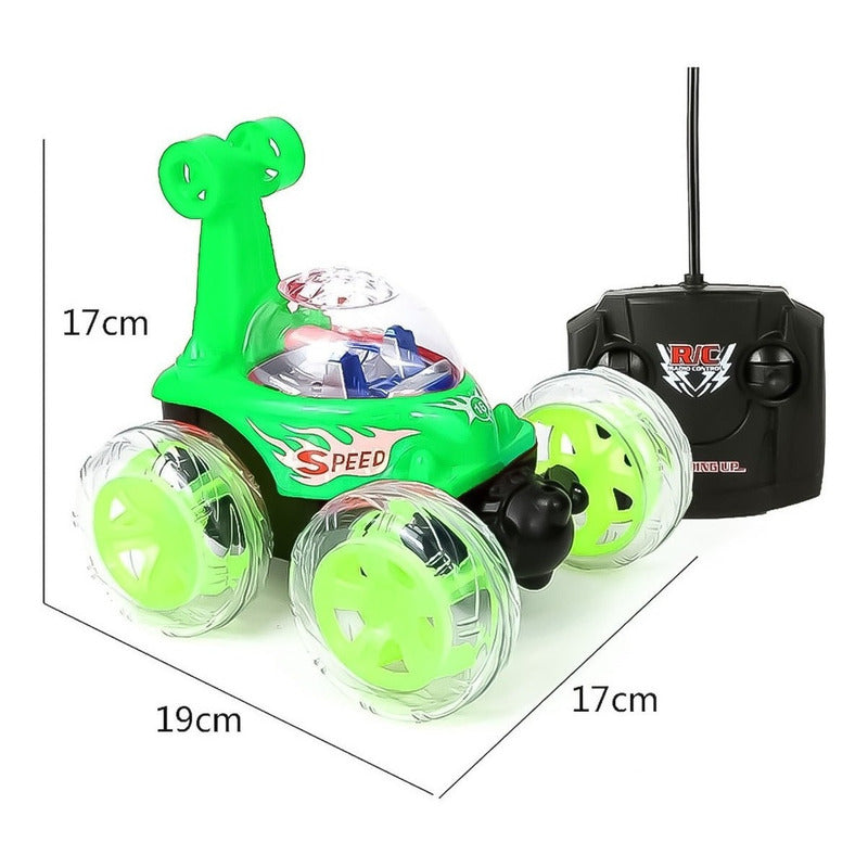 Auto Control A Remoto Crazy Car Luces Sonido Niños Rgb