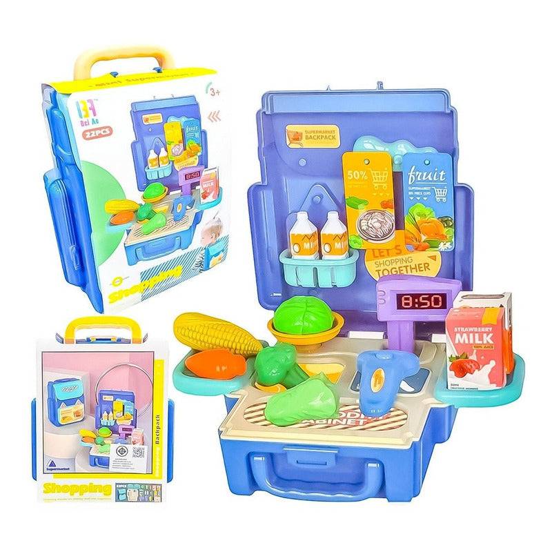 Mochila De Actividades De Juguete Set Minimarket 1 De 4 Niño