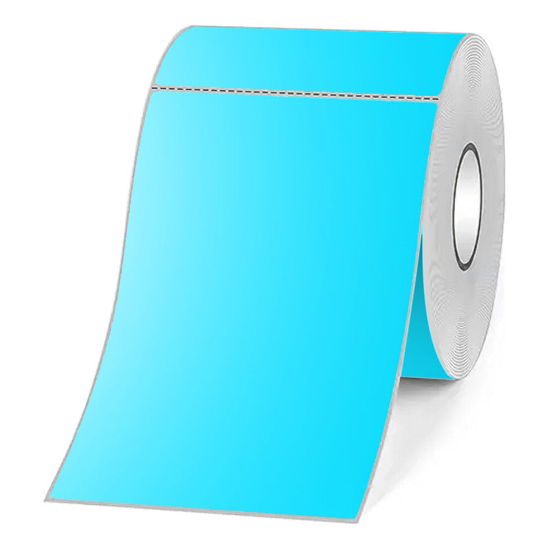 Etiquetas Adhesivas Térmicas 100x150mm Rollo 500u Azul