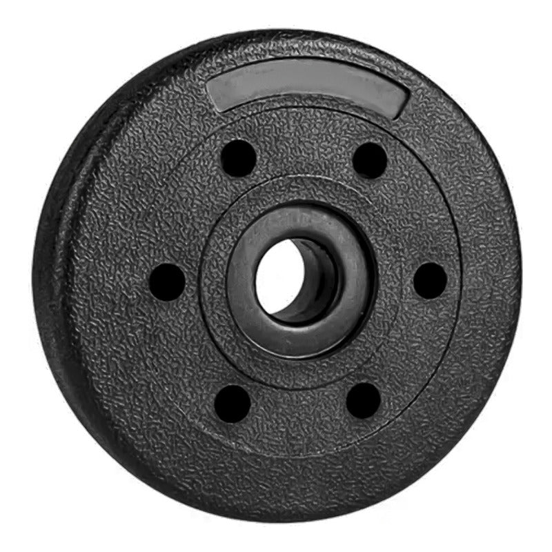 Set 2 Discos Preolímpico Para Pesas 10kg C/u Pvc Boomfit