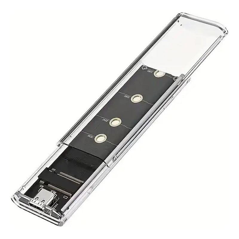 Cofre Ssd M.2 Usb C A Usb 3.1 Case Pcie Nvme 10gbp Acrílico