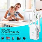 Repetidor Wifi Inalambrico 2,4ghz 300mbps Wps 4 Antenas