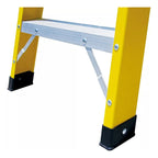 Escalera Fibra De Vidrio Industrial 1.2mts 4 Peldaños 150kg