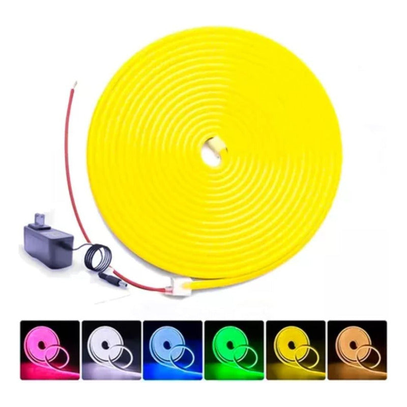 Cinta Led Tira Neon Flex De 5 Metros Luz 12v