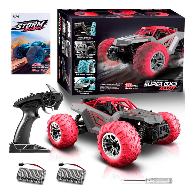 Auto A Control Remoto 36km 4x4 Todo Terreno Gx3 Profesional Rider