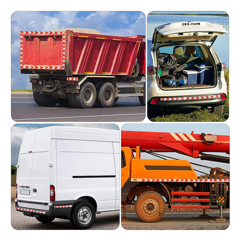 Cinta Reflectante Bicolor Flecha Amarillo Rojo 5cm X 25 Mts