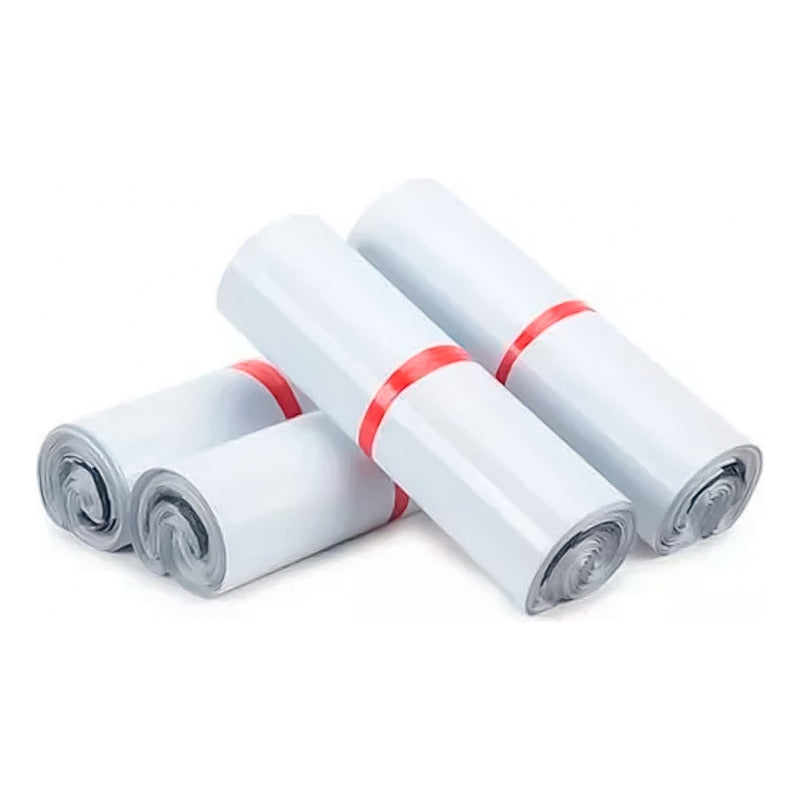 Pack 100 Bolsas Courier Embalaje Blanca Autoadhesivo 45x60cm
