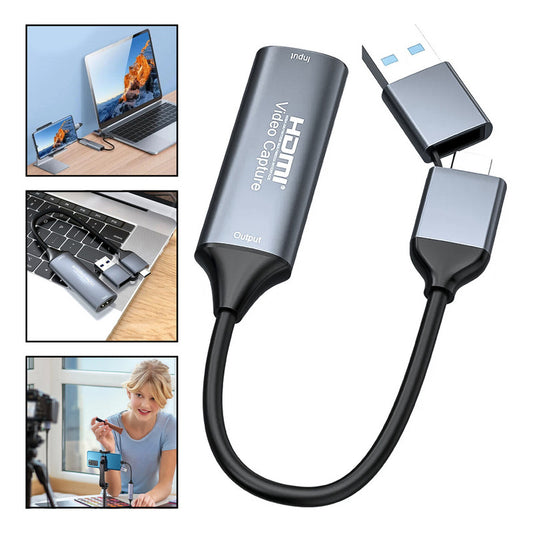 Capturadora De Video Tipo C Hdmi Usb 3 En 1 1080p 4k 60h 3.0