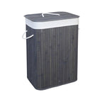 Cesto Canasto Ropa Sucia Bambu Whitmor 60 Cm Con Tapa Y Asas