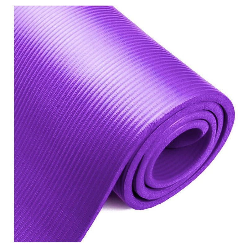 Mat Yoga 10 Mm Alfombra Resistente Gruesa Varios Colores