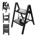 Escalera Taburete Carbono Plegable 2 Escalones 65cm Multiuso