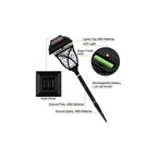Pack 4 Luces Solares Jardin Estaca Con Sensor Estilo Ingles