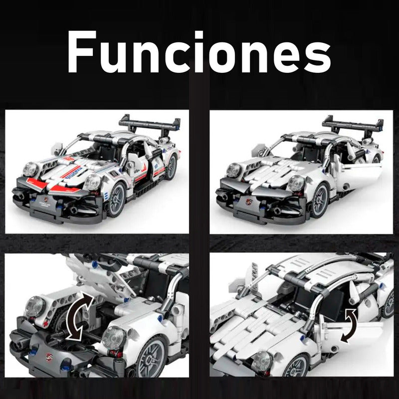 Auto Bloques De Construccion Porsche 911 Technic 492 Pcs